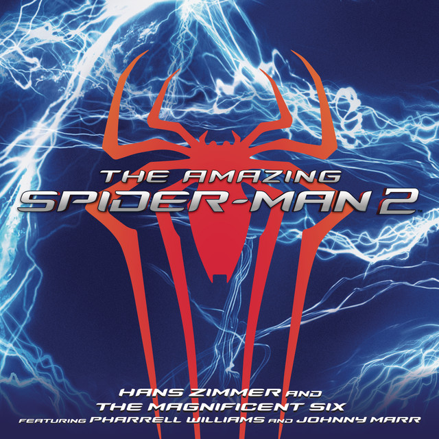 The Amazing Spider-Man 2 score (2014). Pharrell co-composed the score with Hans Zimmer, Johnny Marr (the Smiths' guitarist), and a group billed as 'The Magnificent Six' β including Junkie XL and the trip-hop producer DJ Junkie. The Electro theme is built around a layer of voices chanting Pharrell-style four-counts.