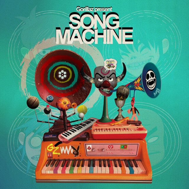Gorillaz — Song Machine, Season One (2020). Albarn's pandemic-era episodic release is the template for the Mountain's collaborative logic: rotating guests, each track its own argument.